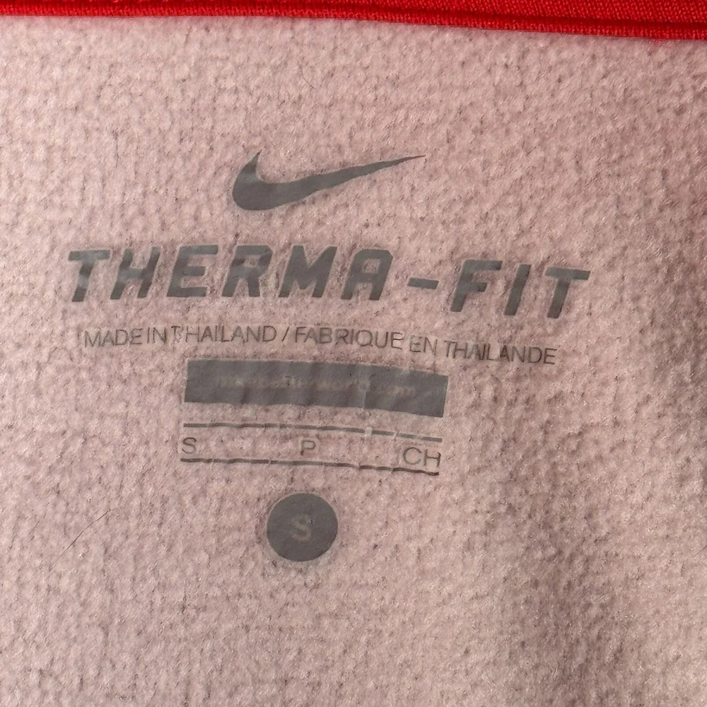 Nike Therma Fit Hoodie Sweatshirt Women Small Coral Pink Fleece High Neck Active